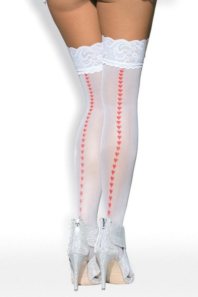 Чулки Obsessive Heartdrops stocking Чулки Obsessive Heartdrops stocking