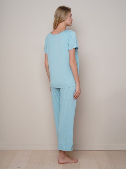 Пижама (Футболка+Брюки) Indefini 4141TBZ Пижама (Футболка+Брюки) Indefini 4141TBZ