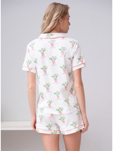 Пижама женская (Футболка+ш) Indefini 2032TBD Пижама женская (Футболка+ш) Indefini 2032TBD