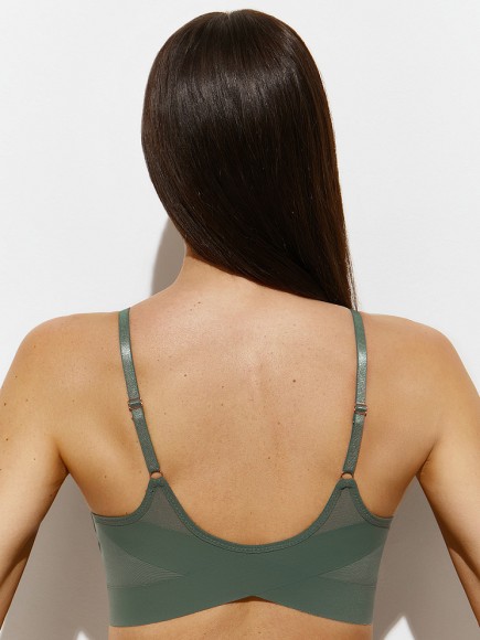 Кроп-топ Omsa 1112B Invisible (сетка, бретели, вкладыши) Кроп-топ Omsa 1112B Invisible (сетка, бретели, вкладыши)