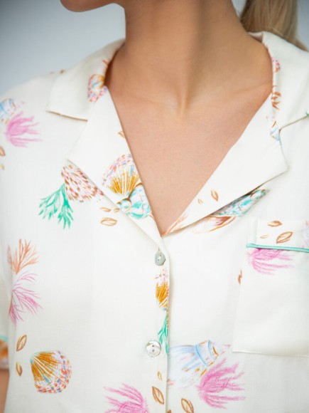 Пижама (Футболка+ш) Indefini TBD4077