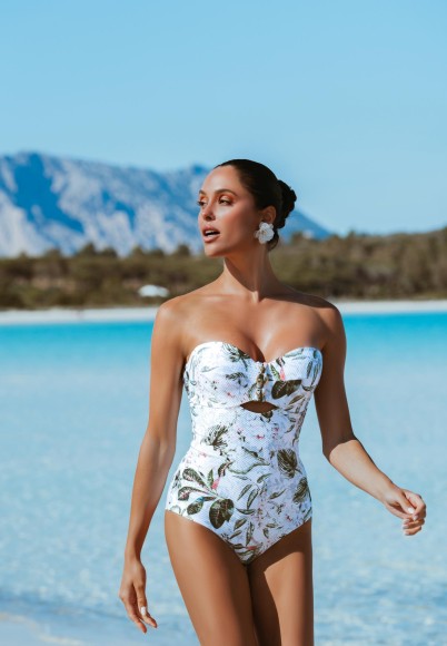 Сплошной купальник бандо на косточках MARC & ANDRÉ L2417-961-OB