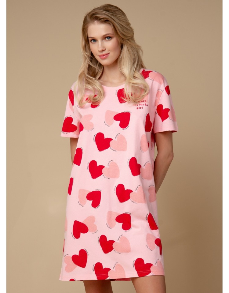 Сорочка с коротким рукавом Indefini 3284SDX