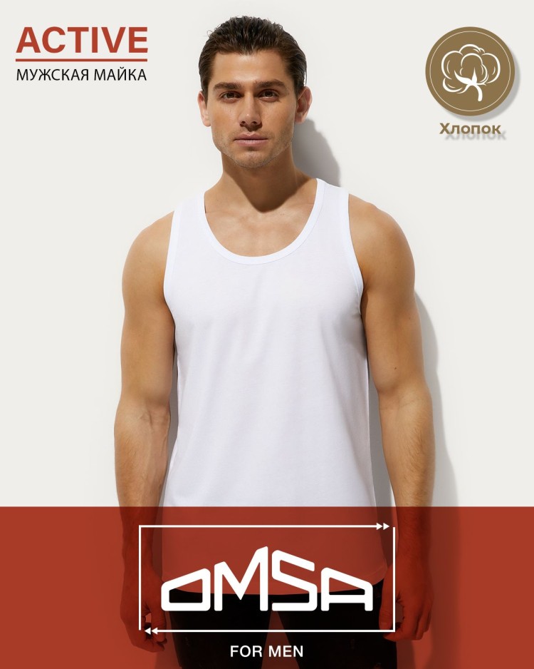 Майка мужская Omsa 1103 U Cotton Майка мужская Omsa 1103 U Cotton