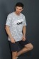 Пижама мужская с шортами Viotex Граффити