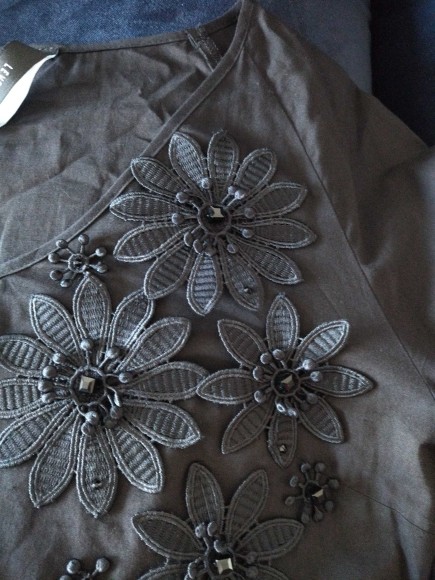 Туника пляжная Гербера (батист, кружево) LevelPro 