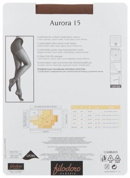Колготки Filodoro Aurora 15  Колготки Filodoro Aurora 15
